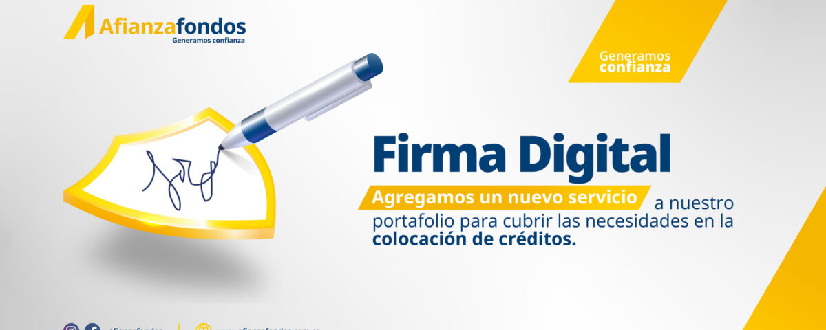 Banner firma digital nuevo servicio